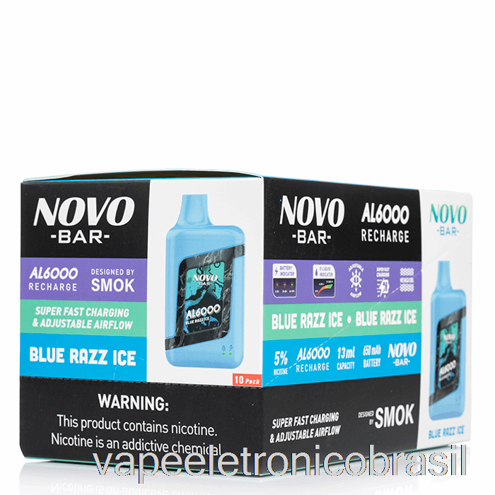 Vape Vaporesso [pacote Com 10] Smok Novo Bar Al6000 Descartável